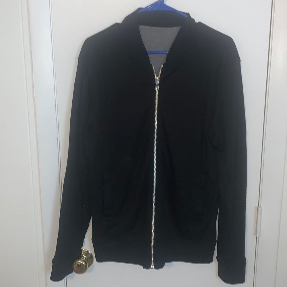 Banana Republic Medium Reversible Light-weight Bomber jacket Grey-Black